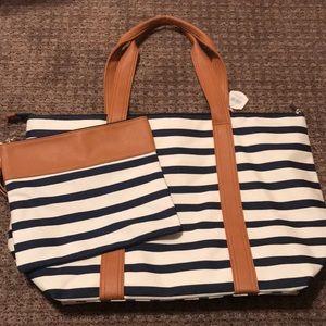 NWT Pure Honey Tote Bag and Clutch